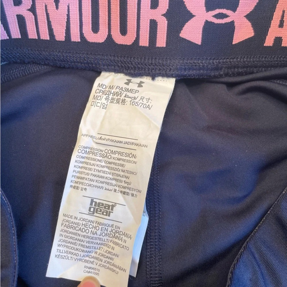 🩰 Blue & Pink Under Armour Women’s Leggings - Size Medium 🦋🌟 - Picture 6 of 9